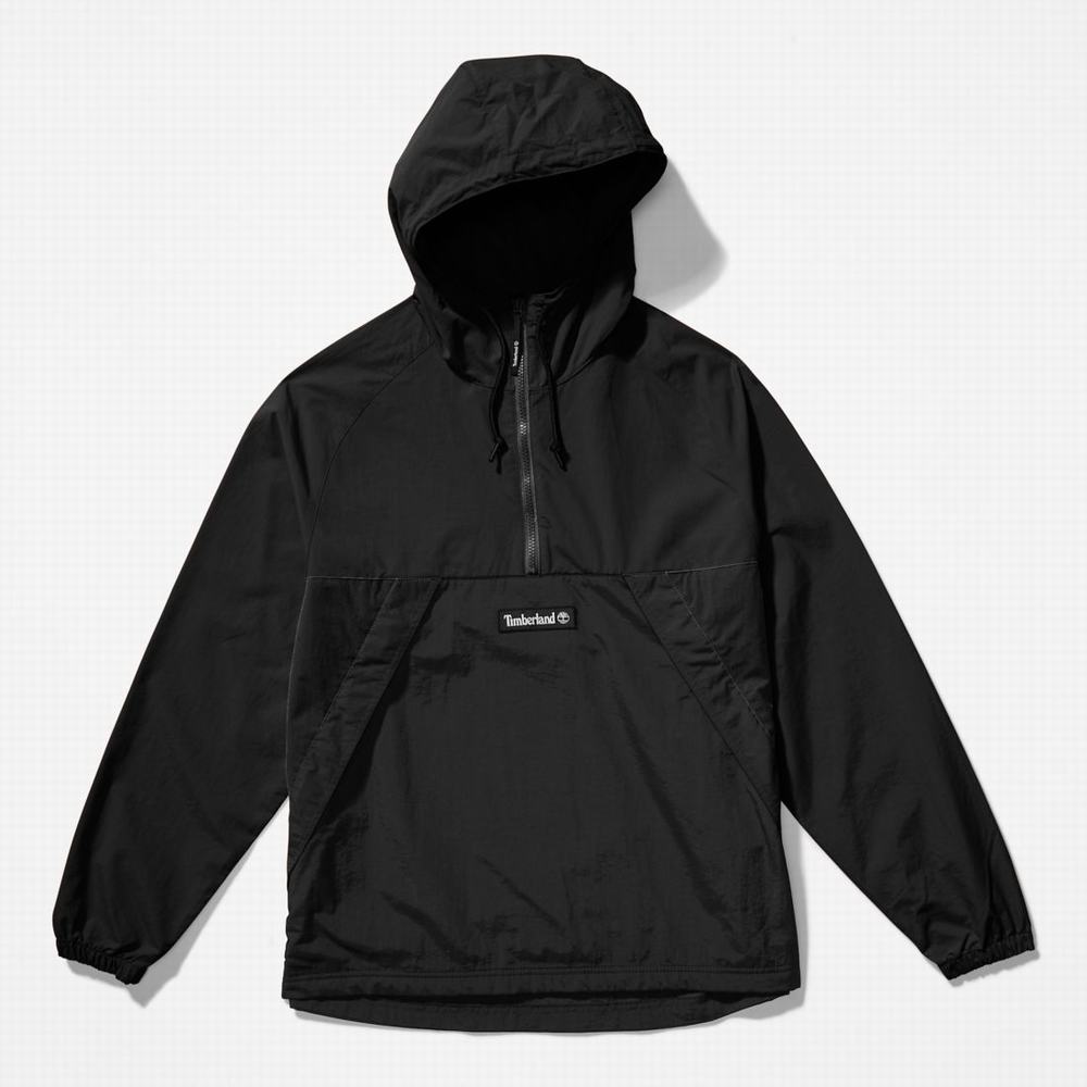 Timberland Zip-Neck Windbreaker Rüzgarlık Erkek Siyah Beyaz | TR-0735R
