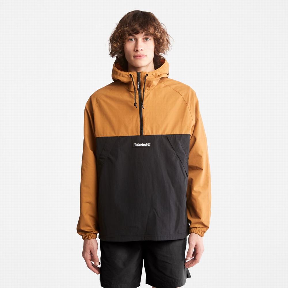 Timberland Zip-Neck Windbreaker Rüzgarlık Erkek Kahverengi Siyah | TR-1703W