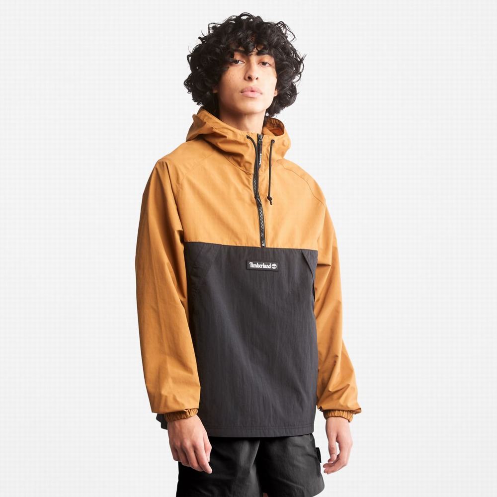 Timberland Zip-Neck Windbreaker Rüzgarlık Erkek Kahverengi Siyah | TR-1703W