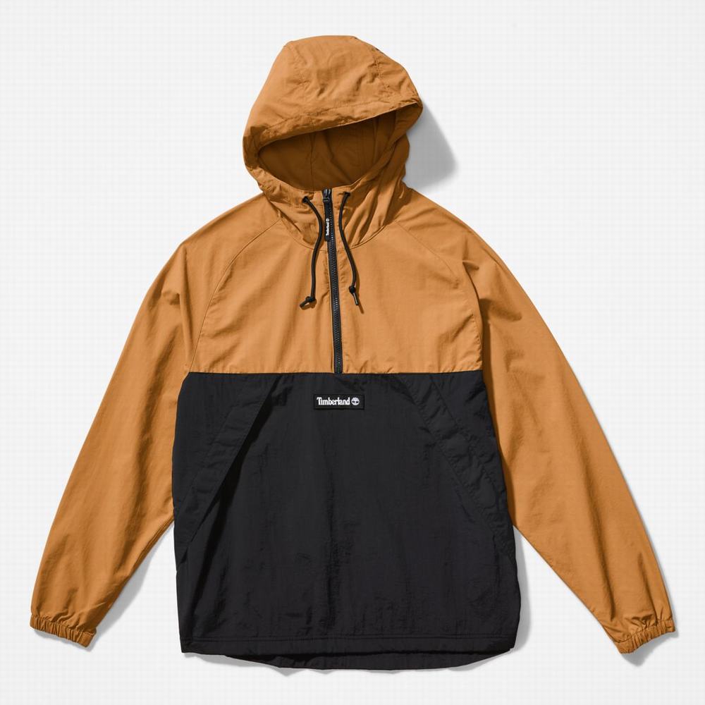 Timberland Zip-Neck Windbreaker Rüzgarlık Erkek Kahverengi Siyah | TR-1703W