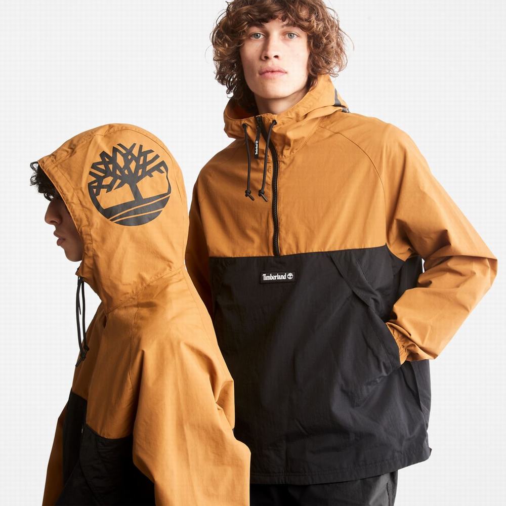 Timberland Zip-Neck Windbreaker Rüzgarlık Kadın Kahverengi Siyah | TR-2705S
