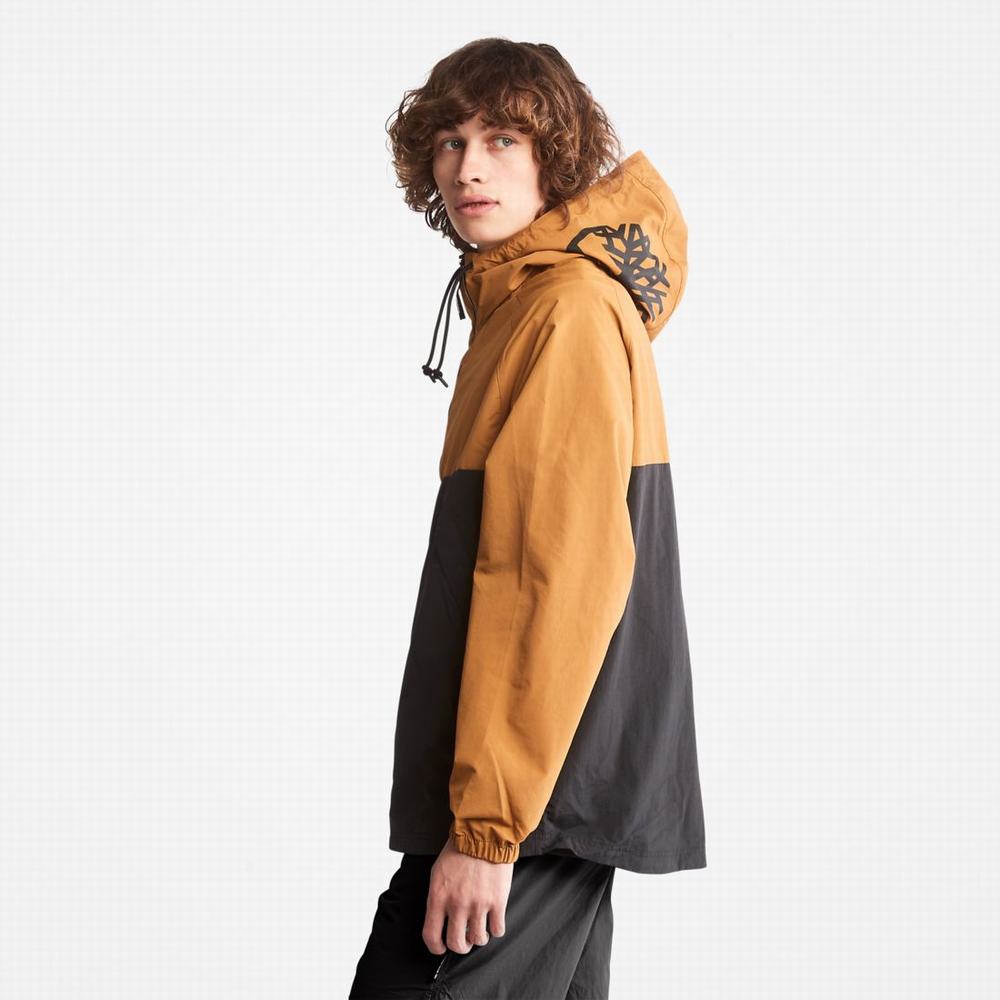 Timberland Zip-Neck Windbreaker Rüzgarlık Kadın Kahverengi Siyah | TR-2705S
