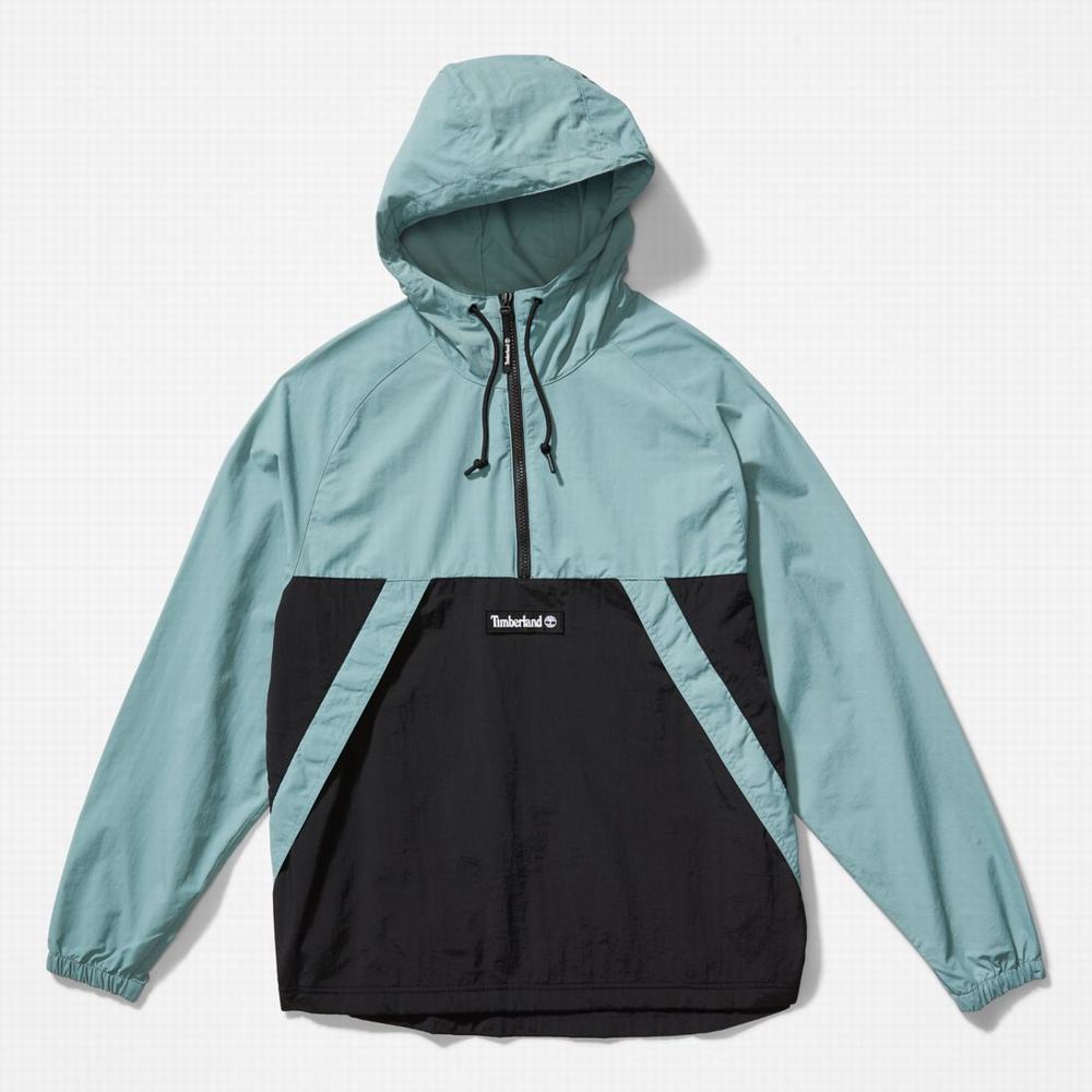 Timberland Zip-Neck Windbreaker Rüzgarlık Erkek Mavi Siyah | TR-5762E
