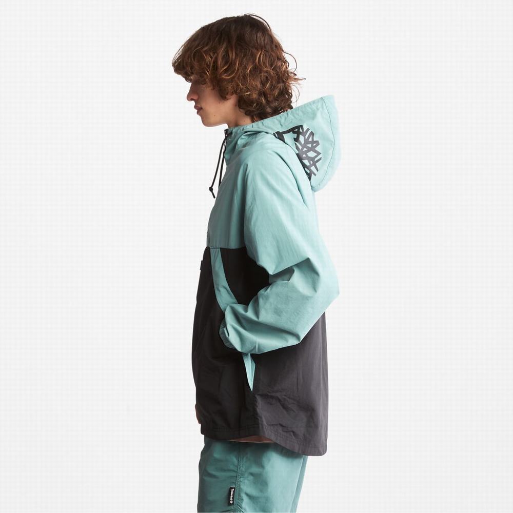 Timberland Zip-Neck Windbreaker Rüzgarlık Erkek Mavi Siyah | TR-5762E