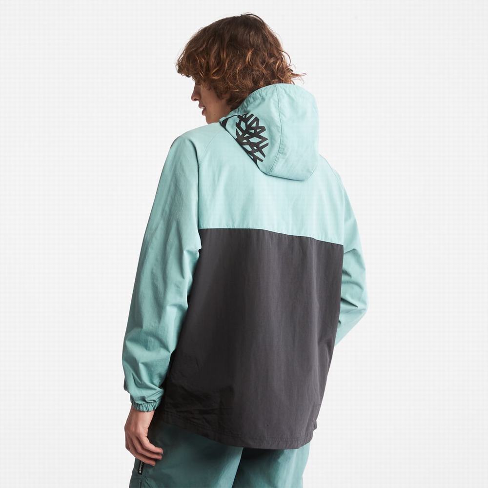 Timberland Zip-Neck Windbreaker Rüzgarlık Erkek Mavi Siyah | TR-5762E