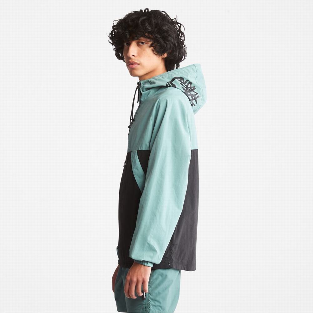 Timberland Zip-Neck Windbreaker Rüzgarlık Kadın Mavi Siyah | TR-9785D