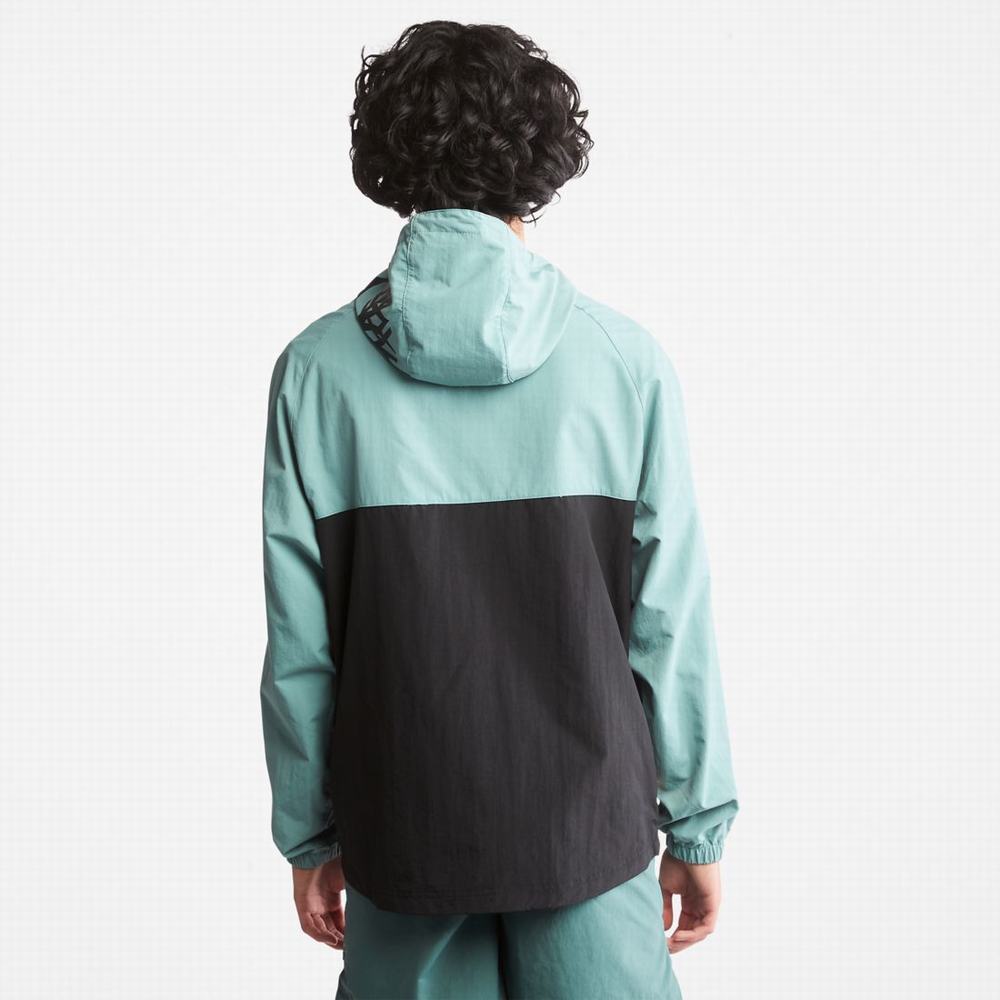 Timberland Zip-Neck Windbreaker Rüzgarlık Kadın Mavi Siyah | TR-9785D