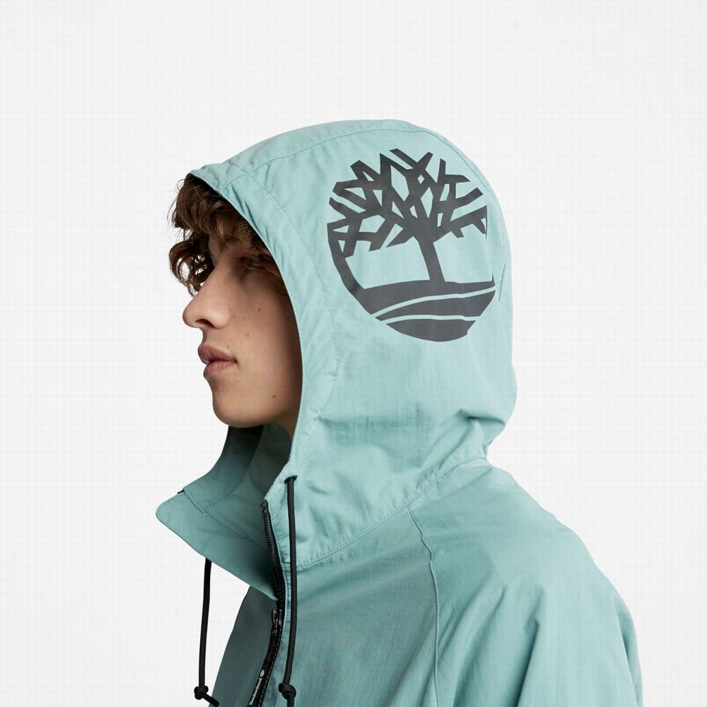 Timberland Zip-Neck Windbreaker Rüzgarlık Kadın Mavi Siyah | TR-9785D