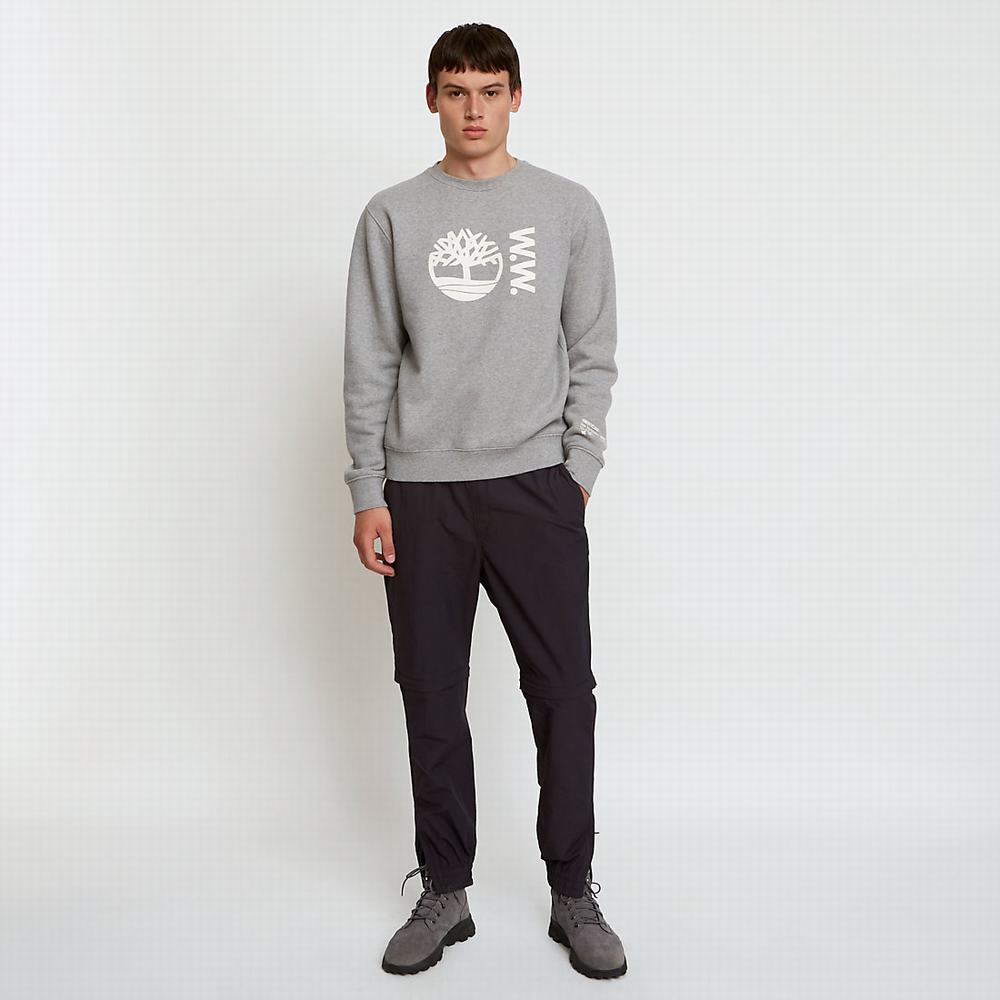Timberland x WoodWood Crew Tişörtü Erkek Gri | TR-0617N