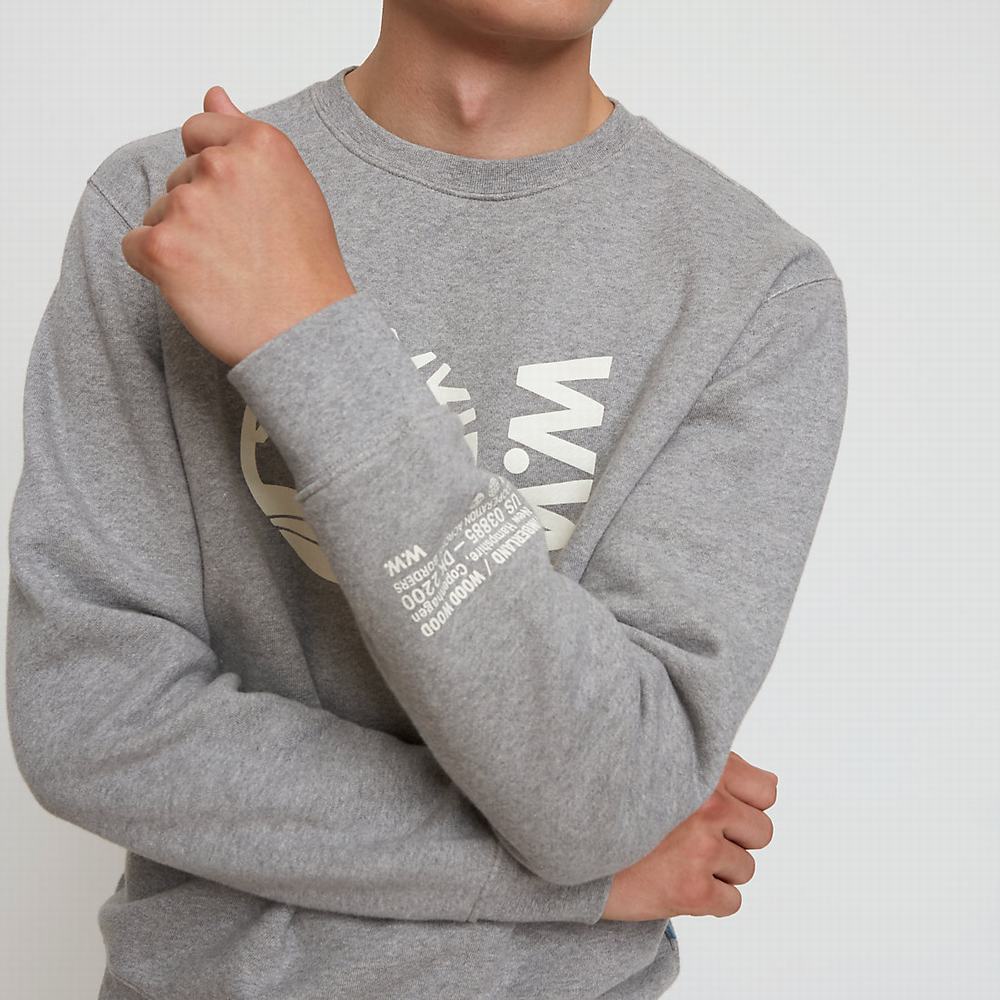 Timberland x WoodWood Crew Tişörtü Erkek Gri | TR-0617N