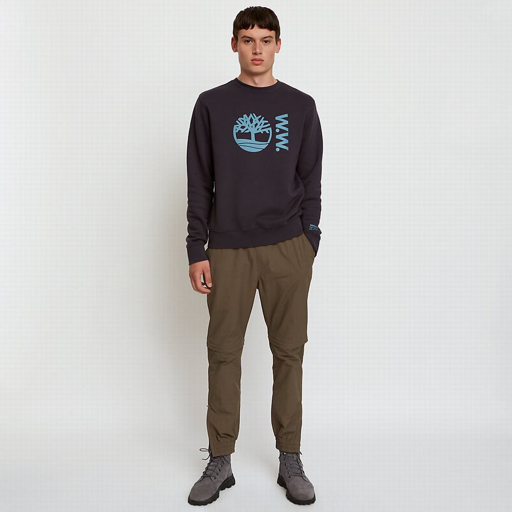 Timberland x WoodWood Crew Tişörtü Erkek Siyah | TR-7134B