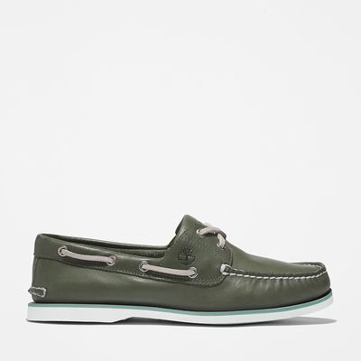 Timberland 2-Eye Classic Tekne Ayakkabısı Erkek Koyu Yeşil | TR-1045M