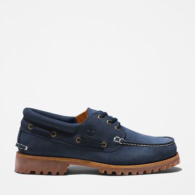 Timberland 3-Eye Lug Handsewn Tekne Ayakkabısı Erkek Lacivert | TR-6529G