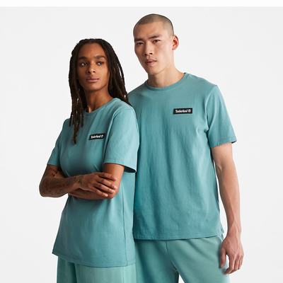 Timberland All Gender Heavyweight Badge Tişört Kadın Yeşil | TR-0548X
