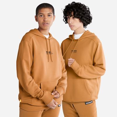 Timberland All Gender Luxe Konfor Essentials Refibra™ Kapüşonlu Sweatshirt Erkek Açık Kahverengi | TR-4215F