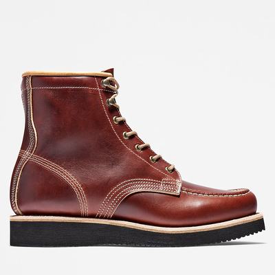 Timberland American Craft Moc-toe Bot Erkek Koyu Kahverengi | TR-9658K