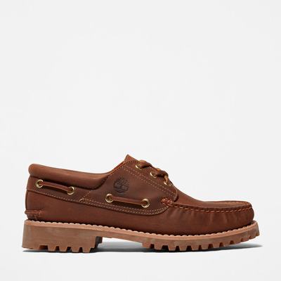 Timberland Authentic 3-Eye Tekne Ayakkabısı Erkek Açık Kahverengi | TR-1406X