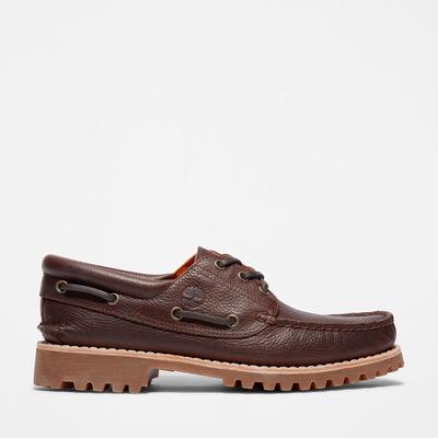 Timberland Authentic 3-Eye Tekne Ayakkabısı Erkek Koyu Kahverengi | TR-7208Z