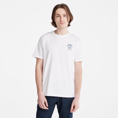 Timberland Back-Graphic Tişört Erkek Beyaz | TR-5372A