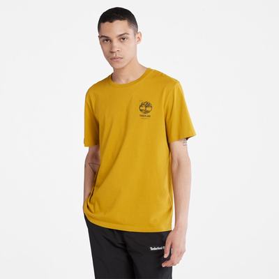 Timberland Back-Graphic Tişört Erkek Hardal Sarısı | TR-0129Y