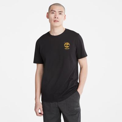 Timberland Back-Graphic Tişört Erkek Siyah | TR-1938U