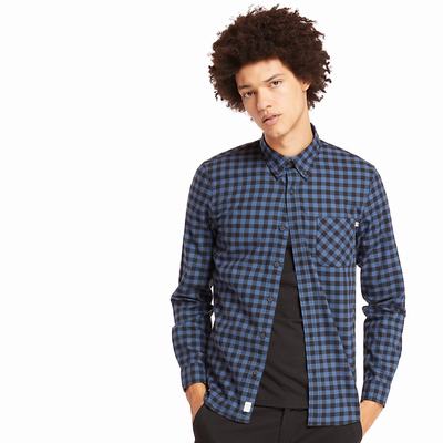 Timberland Back River Slim Check Gömlek Erkek Lacivert | TR-9856G