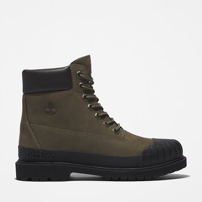 Timberland Bee Line x Timberland® 6 Inch Rubber Burunlu Bot Kadın Koyu Yeşil Siyah | TR-0172T