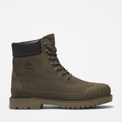 Timberland Bee Line x Timberland® 6 Inch Rubber Burunlu Bot Kadın Koyu Yeşil | TR-6839U