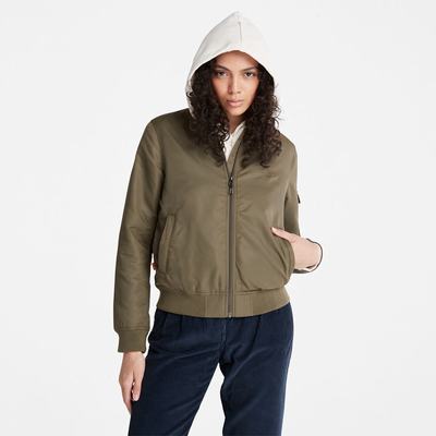 Timberland Bomber Ceket Kadın Yeşil | TR-2483B