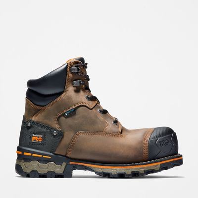 Timberland Boondock 6" Composite Burunlu Waterproof Iş Botu Erkek Kahverengi | TR-4392T