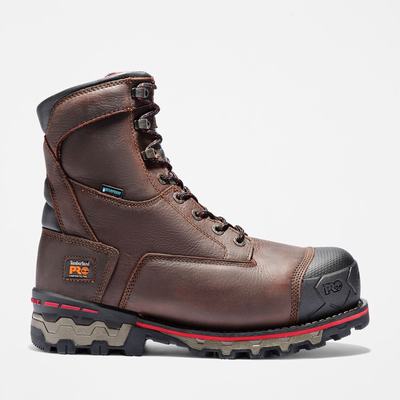 Timberland Boondock 8" Composite Burunlu Waterproof Iş Botu Erkek Kahverengi | TR-7468N