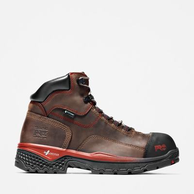 Timberland Bosshog 6" Composite Burunlu Waterproof Iş Botu Erkek Kırmızı Kahverengi | TR-2475S