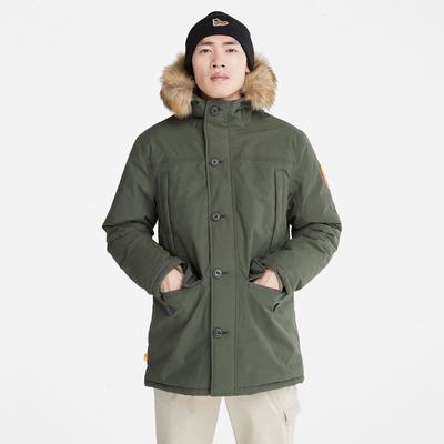 Timberland Boundary Peak Warm Parka Ceketler Erkek Koyu Yeşil | TR-7286R