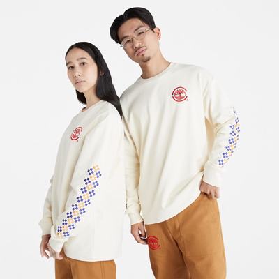 Timberland CLOT x Timberland Long-Sleeve Tişört Kadın Beyaz | TR-8471Z