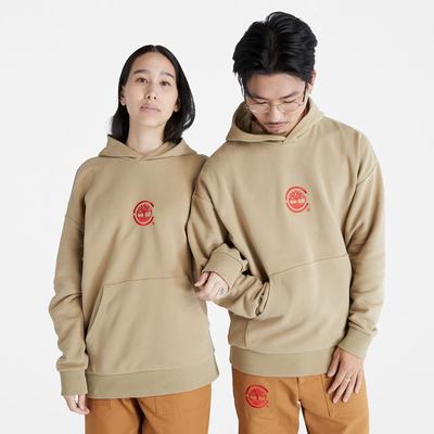 Timberland CLOT x Timberland® Kapüşonlu Sweatshirt Erkek Haki | TR-1790J