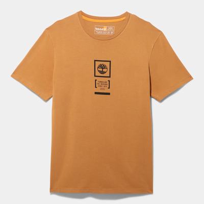 Timberland Camo Logo Tişört Erkek Açık Kahverengi | TR-1587M