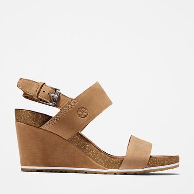Timberland Capri Sunset Wedge Sandalet Kadın Açık Kahverengi | TR-1053Q