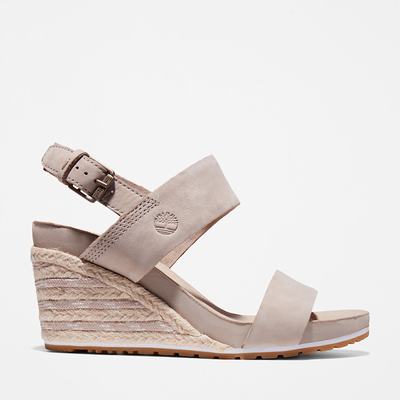 Timberland Capri Sunset Wedge Sandalet Kadın Bej Rengi | TR-2076N