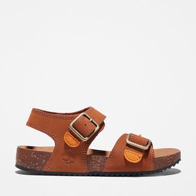 Timberland Castle Island Backstrap Sandalet Çocuk Kahverengi | TR-5049Z