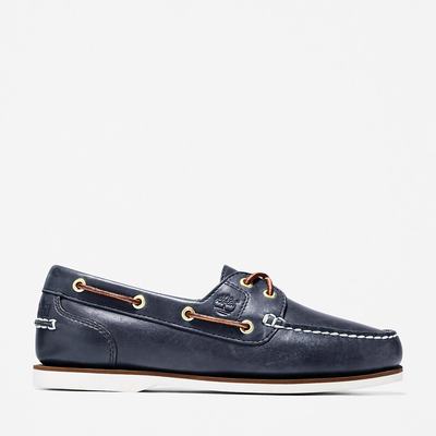 Timberland Classic 2-Eye Tekne Ayakkabısı Kadın Lacivert | TR-1529Y