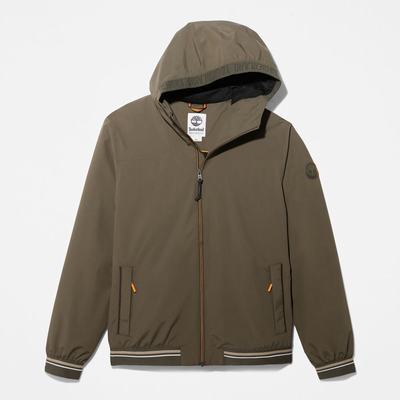 Timberland Coastal Cool Kukuletalı Bomber Ceket Erkek Koyu Yeşil | TR-6431B