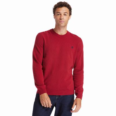 Timberland Cohas Brook Crewneck Kazak Erkek Kırmızı | TR-2653Q