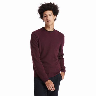 Timberland Cohas Brook Crewneck Kazak Erkek Bordo | TR-6247M