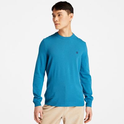 Timberland Cohas Brook Crewneck Kazak Erkek Mavi | TR-7058R