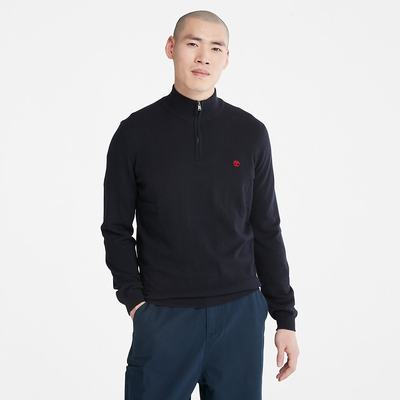 Timberland Cohas Brook Zip-neck Kazak Erkek Lacivert | TR-4957K