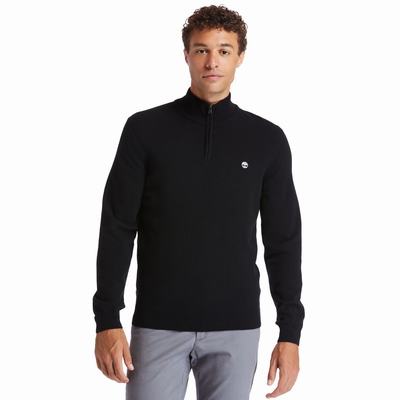 Timberland Cohas Brook Zip-neck Kazak Erkek Siyah | TR-9385M