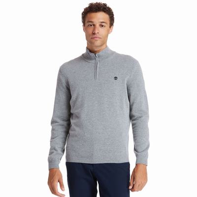 Timberland Cohas Brook Zip-neck Kazak Erkek Gri | TR-9826N