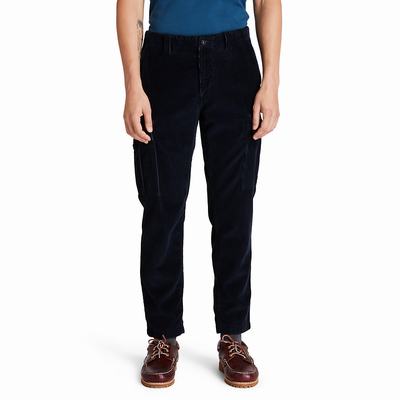 Timberland Corduroy Cargo Pantolon Erkek Lacivert | TR-9472Y