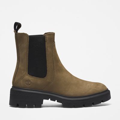 Timberland Cortina Valley Chelsea Chelsea Bot Kadın Yeşil | TR-7915Y