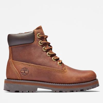 Timberland Courma 6 Inch Side-Zip Bot Çocuk Kahverengi | TR-2951G
